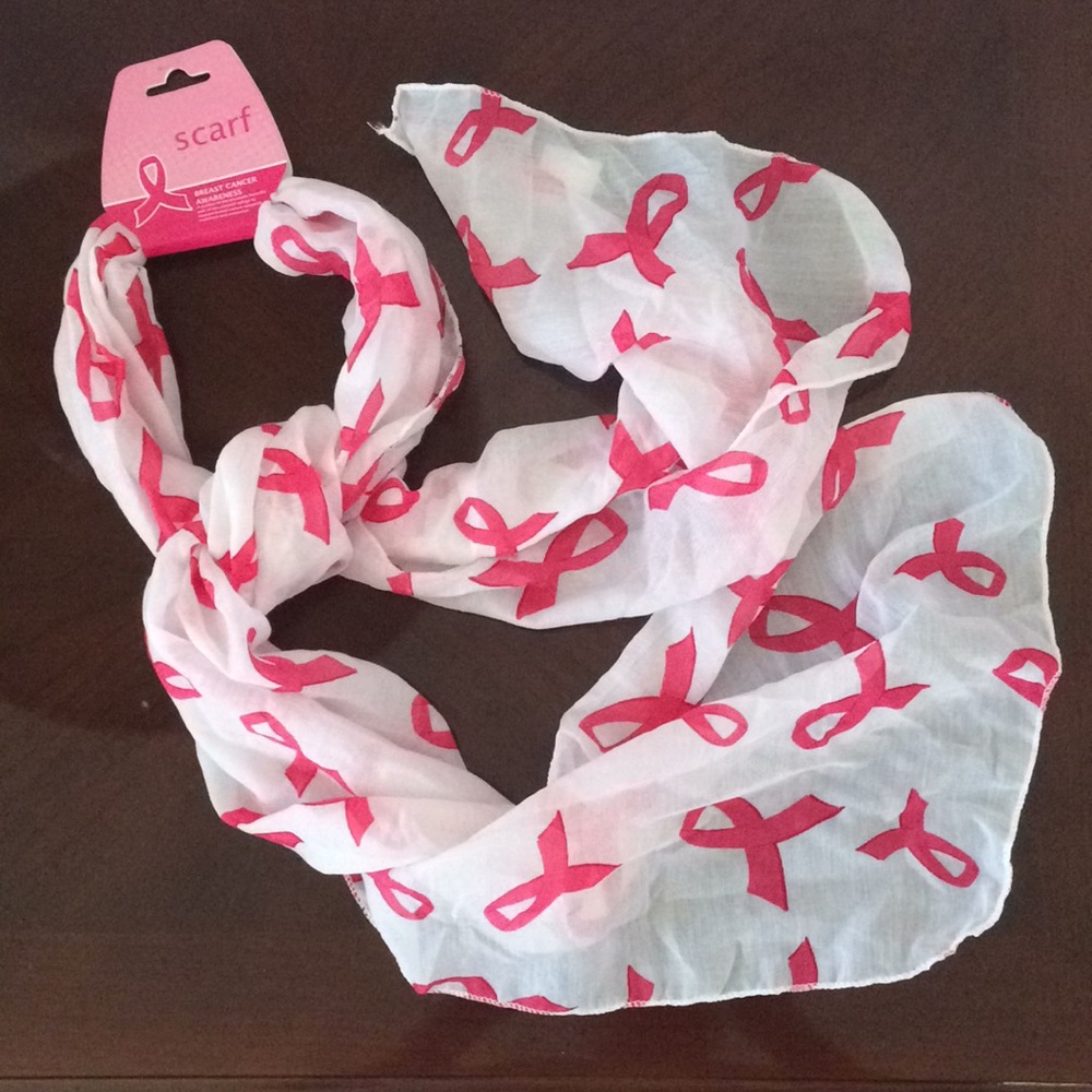 Breast cancer awareness scarf